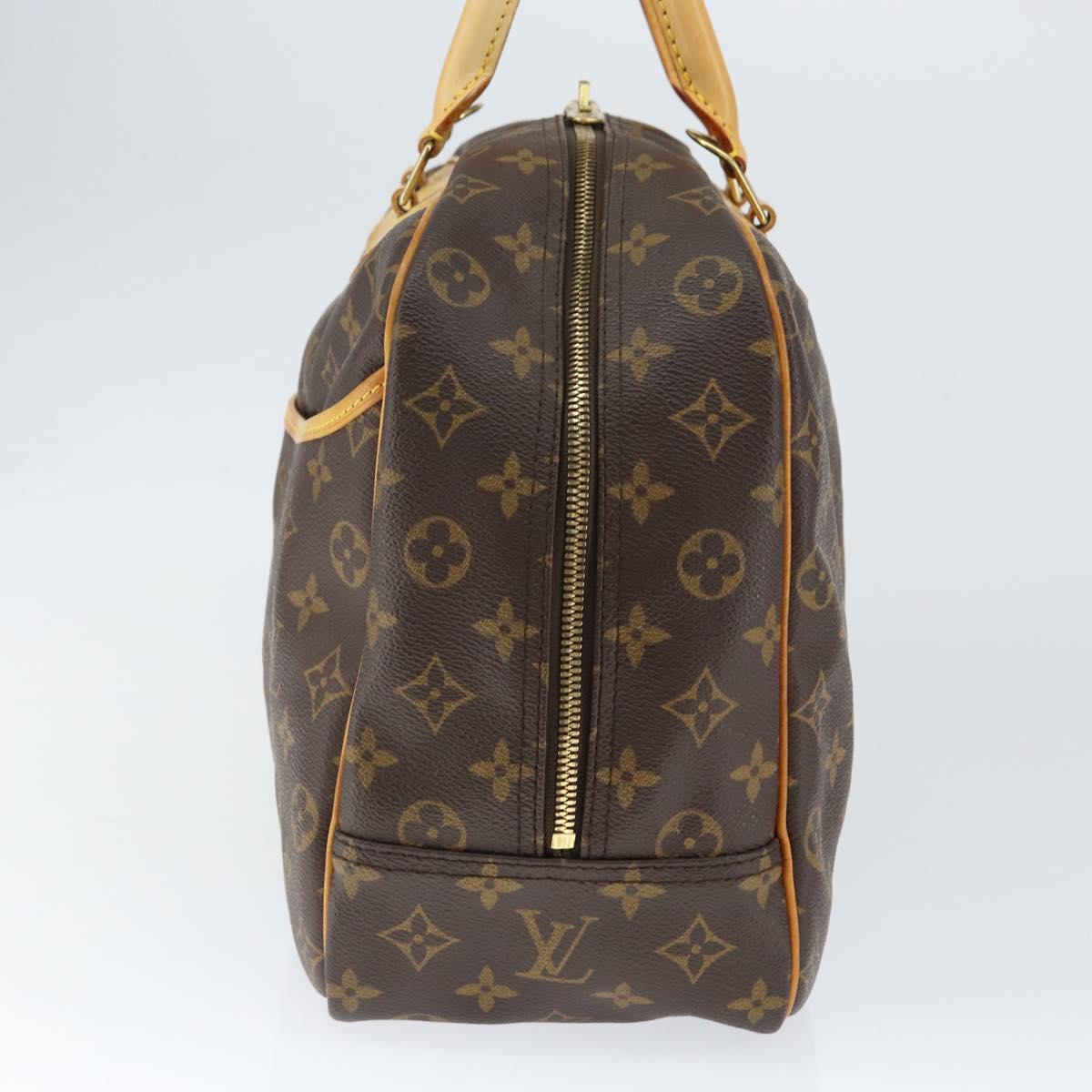 Louis Vuitton Deauville Handbag Monogram Canvas, BROWN, CANVAS, Handbag