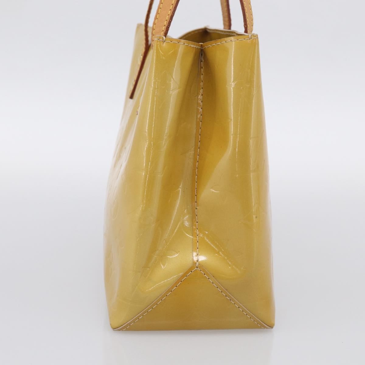 Louis Vuitton Reade Monogram Vernis, Beige, Patent Leather, Handbag