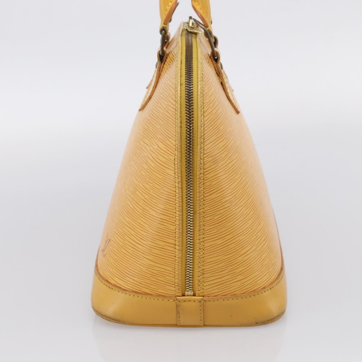 Louis Vuitton Vintage Alma Epi Leather, Yellow, Leather, Handbag