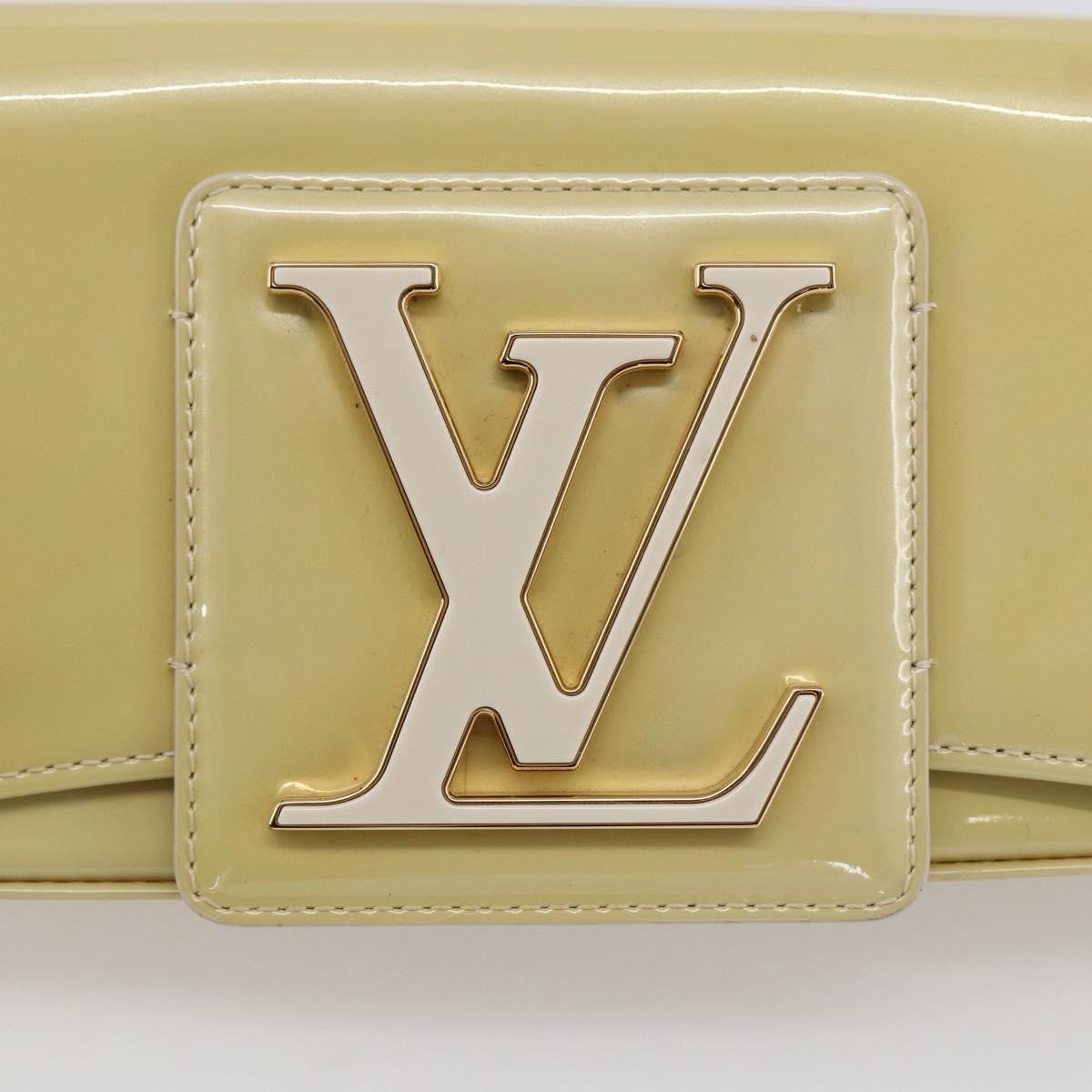 Louis Vuitton Sobe Clutch Patent, Beige, Patent Leather, Clutch