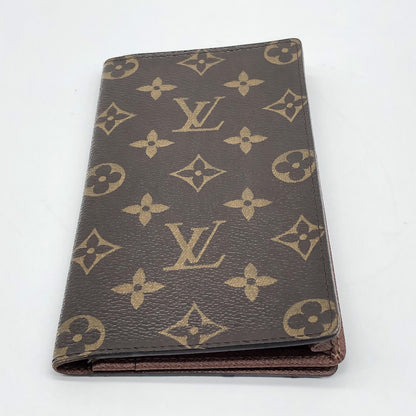 Louis Vuitton Long Wallet Bifold monogram canvas, Brown, Canvas, Wallet