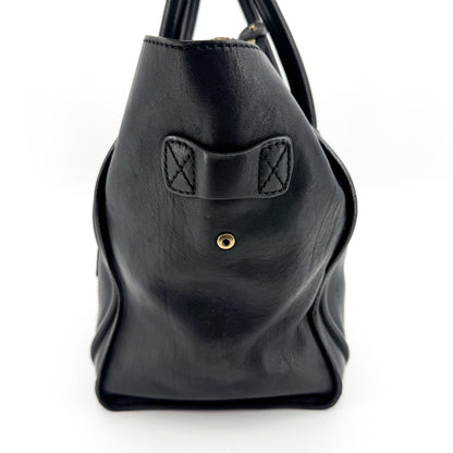 Celine Luggage Embossed Leather, Black, Leather, Handbag
