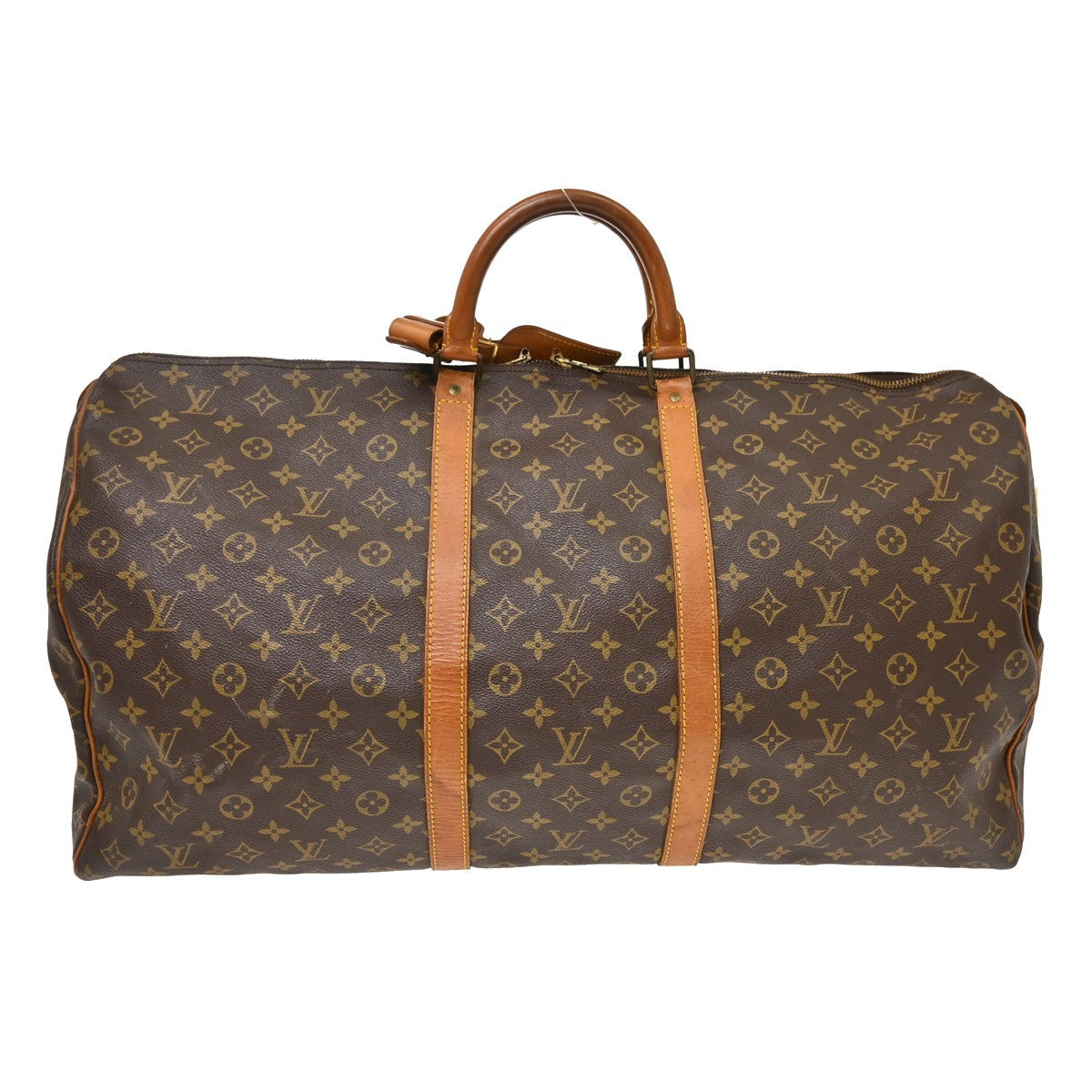 Louis Vuitton Keepall Monogram Canvas, Brown, Canvas, Travel Bag