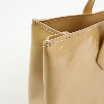 Louis Vuitton Wilshire Monogram Vernis, Beige, Patent Leather, Handbag