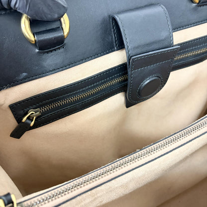 Gucci GG Marmont Matelasse Leather, Black, Leather, Tote Bag