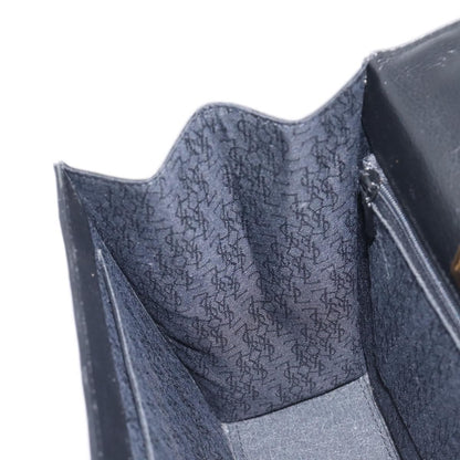 Saint Laurent Vintage Flap Top Handle Bag Caviar Leather, Black, Leather, Handbag