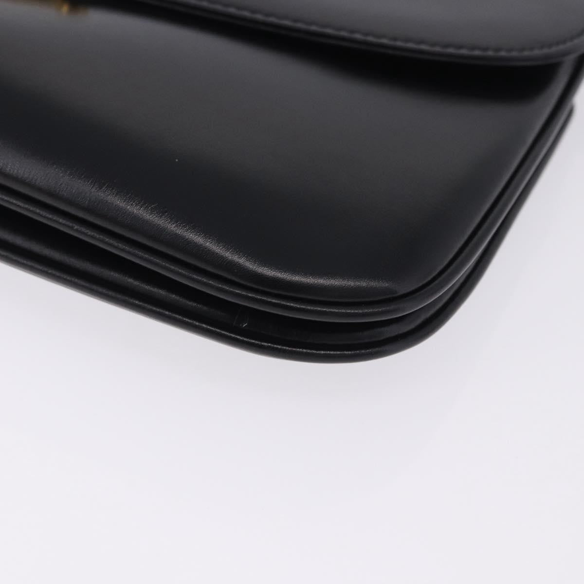 Bally Vintage Leather, Black, Leather, Shoulder Bag