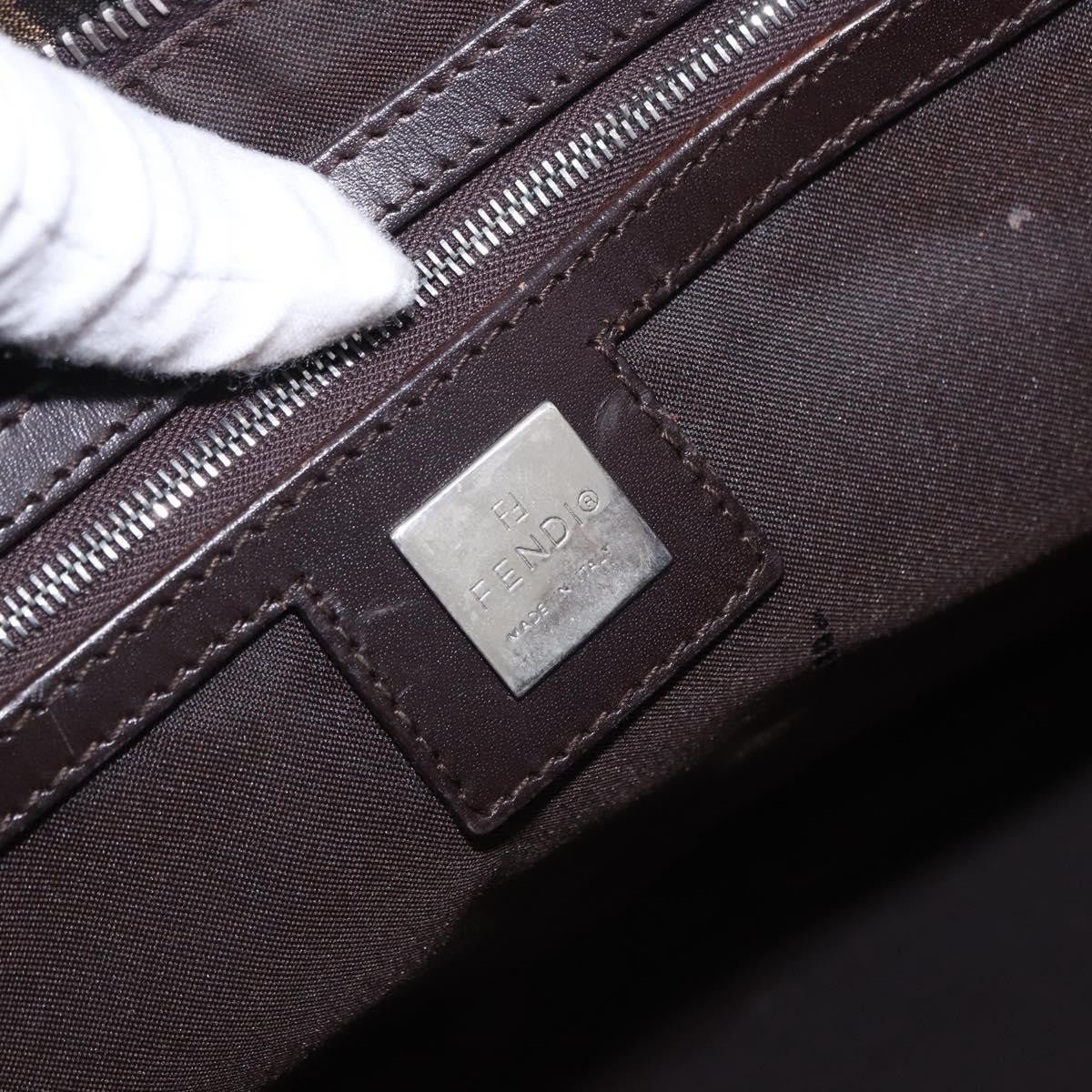 Fendi Zucca Canvas, Brown, Canvas, Tote Bag