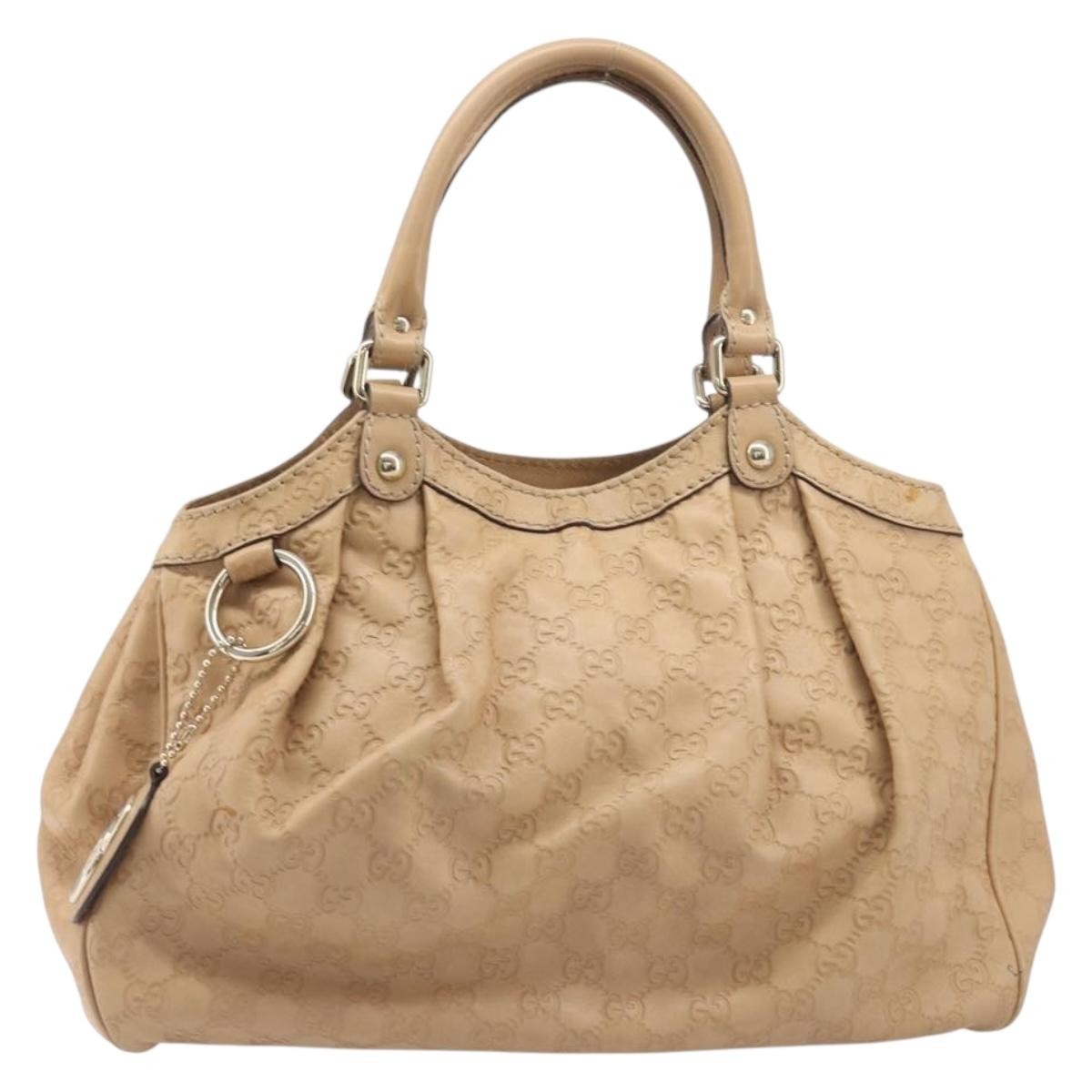 Gucci Sukey Guccissima Leather, Beige, Leather, Tote Bag