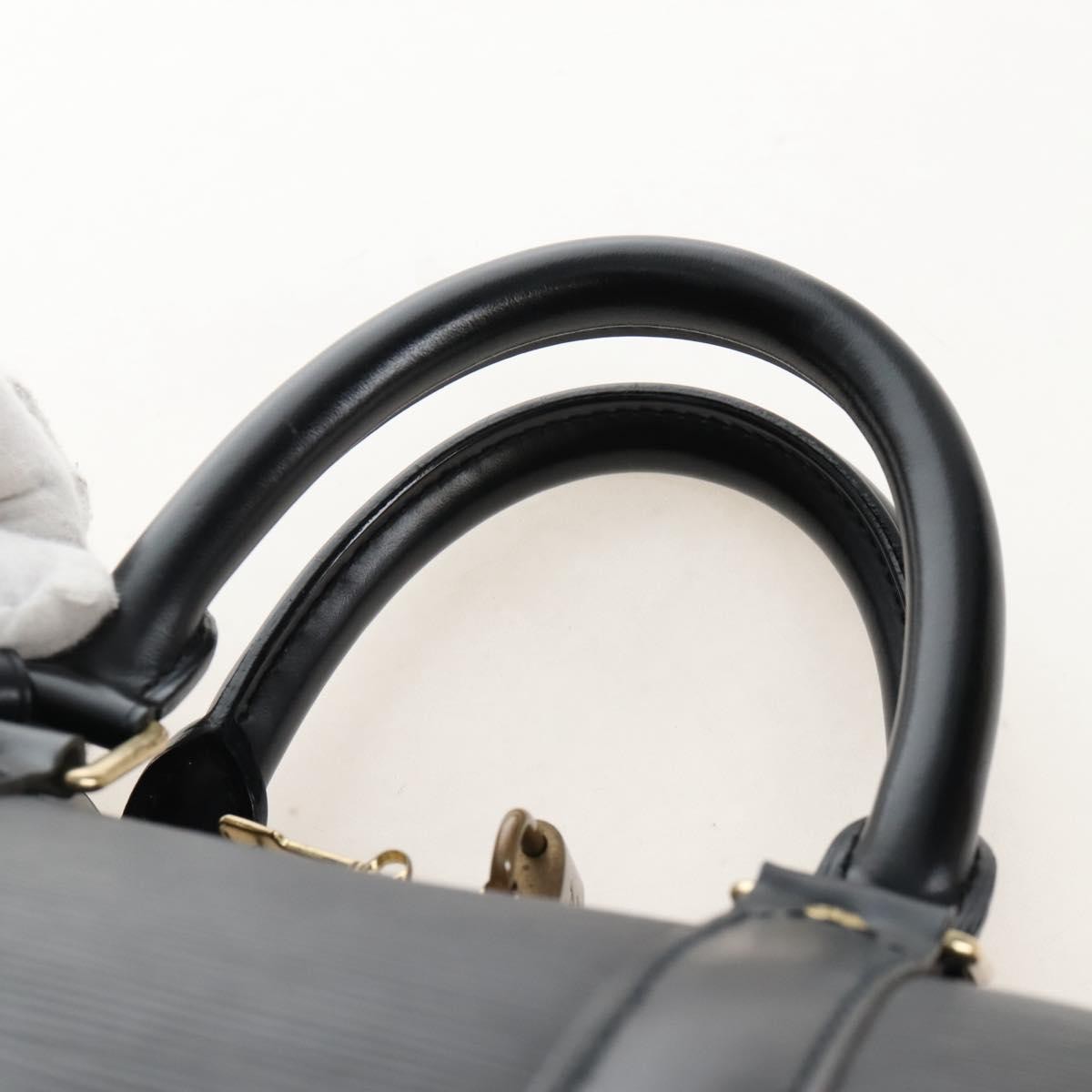 Louis Vuitton Keepall Epi Leather, Black, Leather, Travel Bag