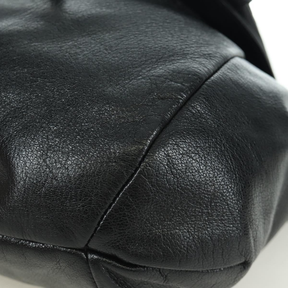 Saint Laurent Vintage Shoulder bag Leather, Black, Leather, Shoulder Bag