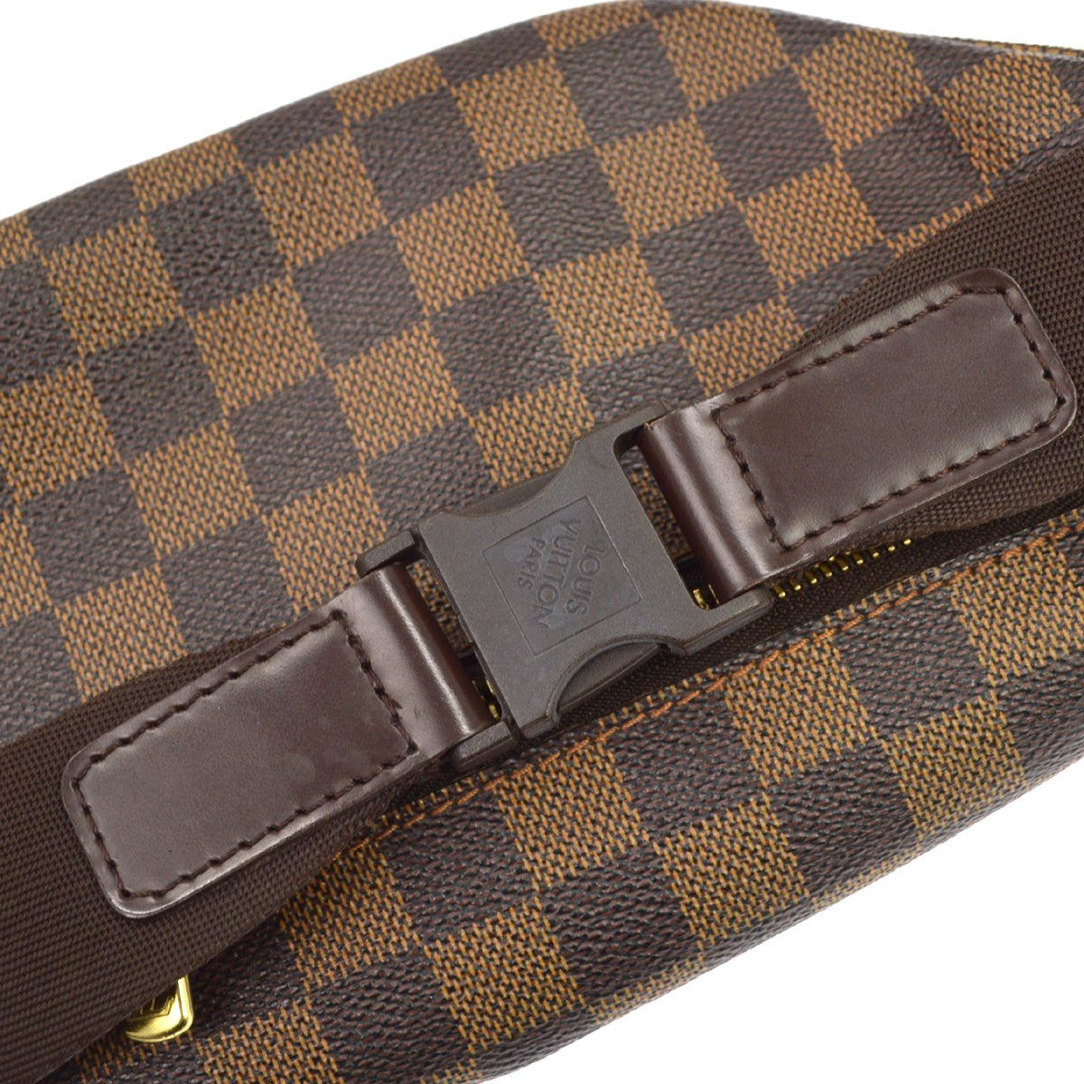 Louis Vuitton Melville Waist Damier Ebene, Brown, Canvas, Shoulder Bag