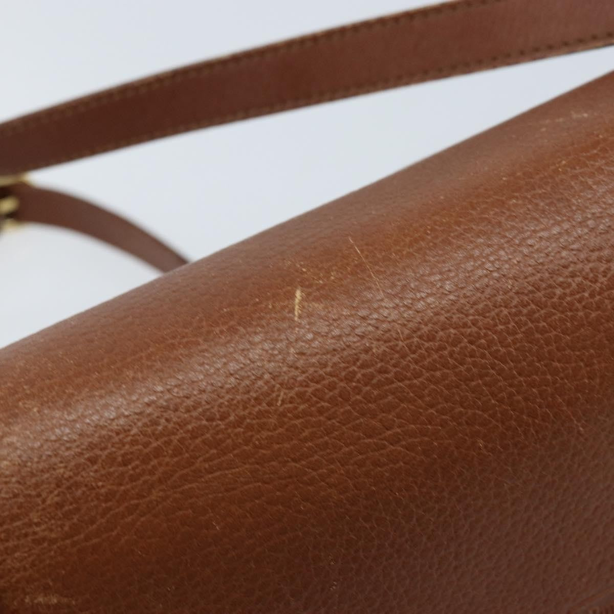 Burberry Flap Shoulder Leather, Brown, Leather, Shoulder Bag