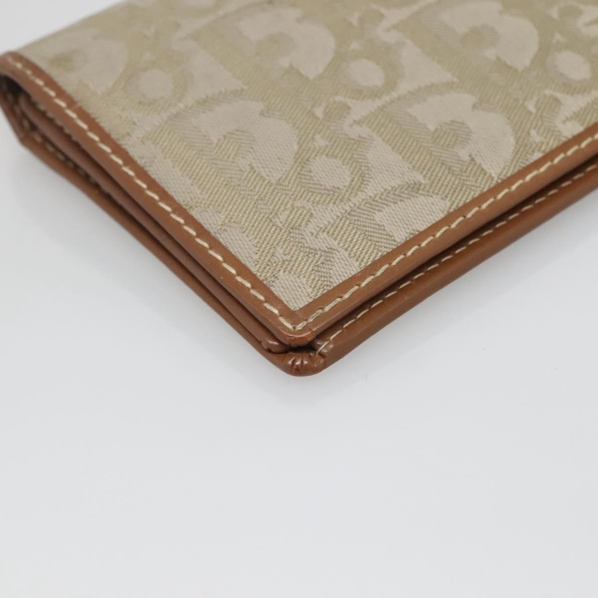 Christian Dior Zipped French Printed Leather, Green, Canvas, Wallet