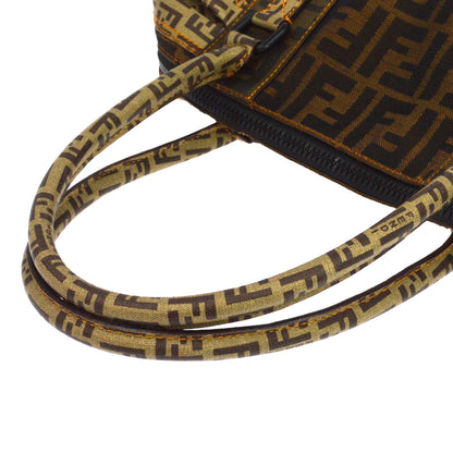 Fendi B Mix Zucca Mixed Media, Brown, Canvas, Tote Bag