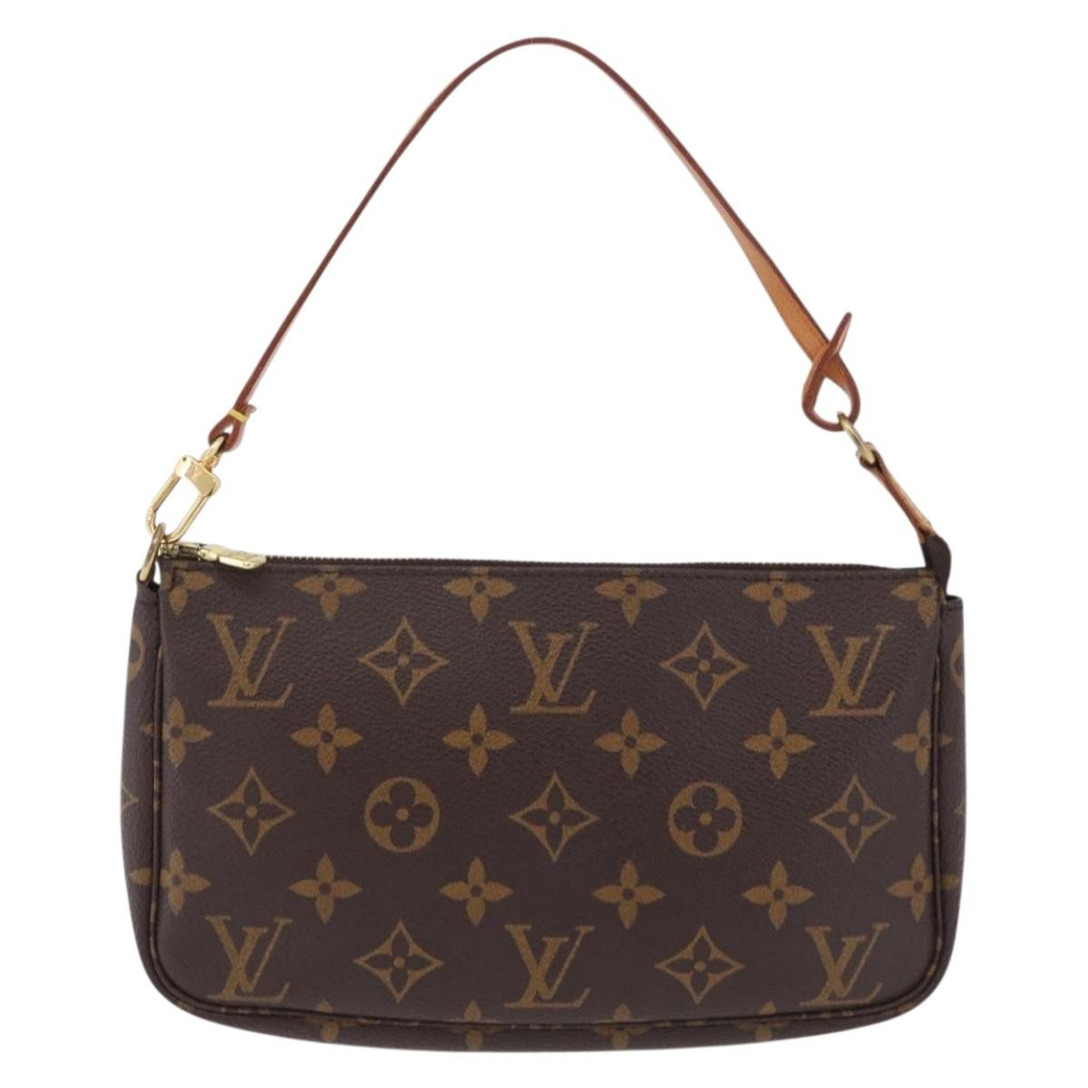 Louis Vuitton Pochette Accessoires NM Monogram Canvas, Brown, Canvas, Clutch