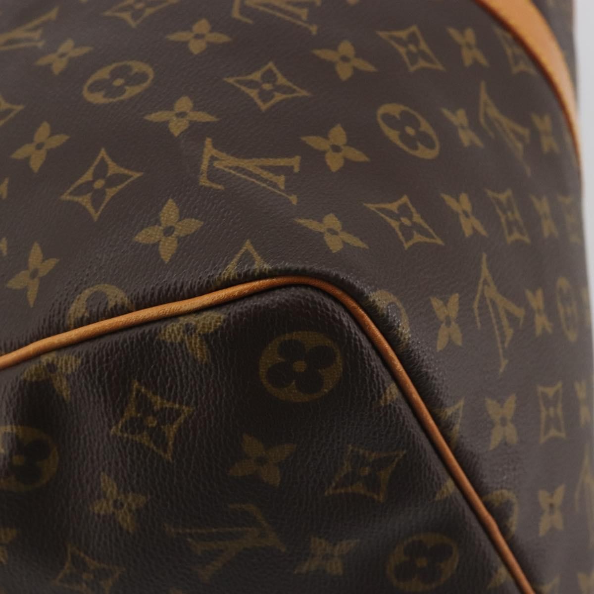 Louis Vuitton Keepall Monogram, Brown, Canvas, Travel Bag