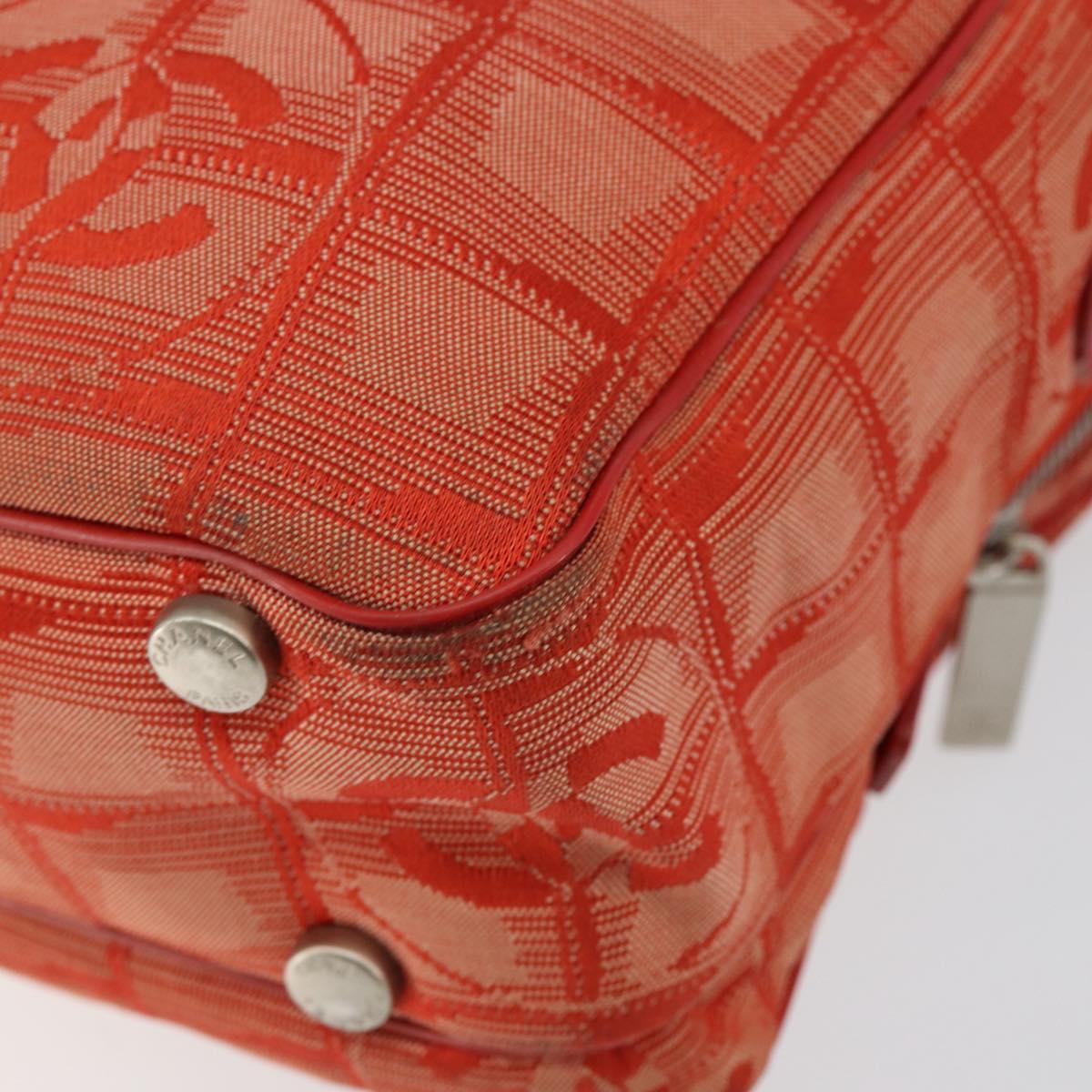 Chanel Travel Line Convertible Satchel Nylon, RED, NYLON, Handbag