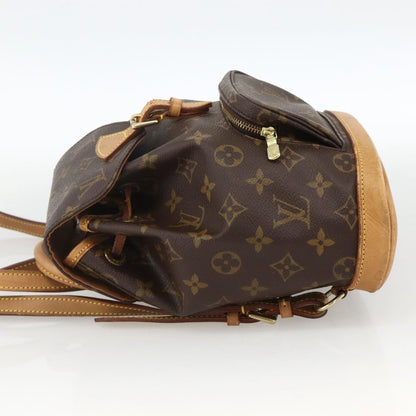 Louis Vuitton Vintage Montsouris Monogram Canvas, Brown, Canvas, Backpack