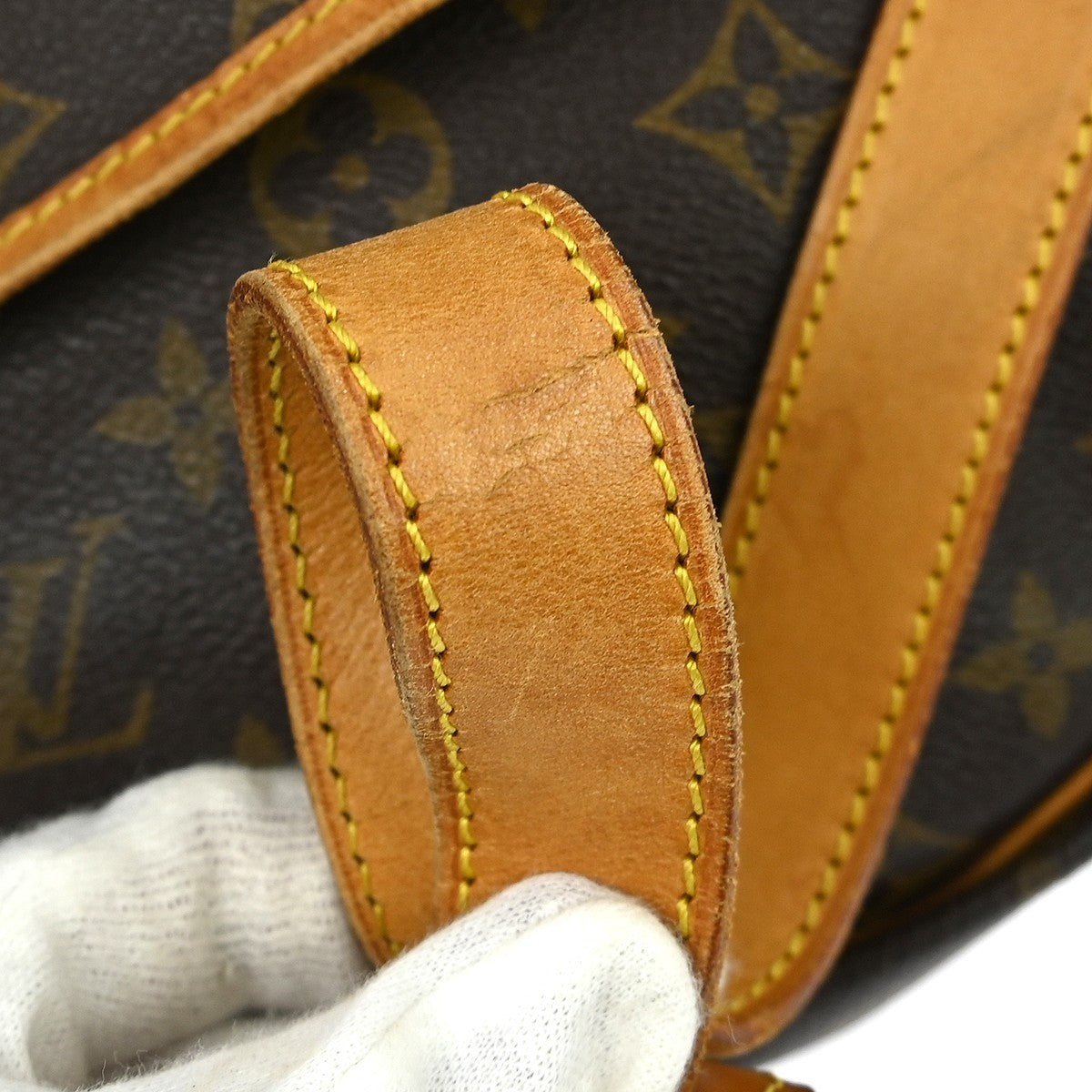 Louis Vuitton Saumur Monogram Canvas, Brown, Canvas, Shoulder Bag