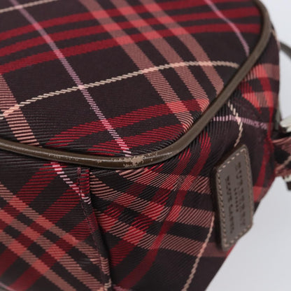 Burberry Nova Check Blue Label Nylon, Burgundy, Nylon, Shoulder Bag
