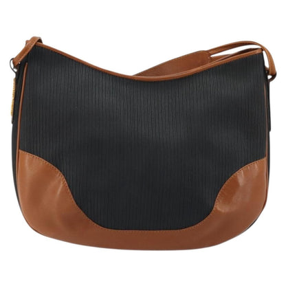 Salvatore Ferragamo Shoulder Leather, Black, Leather, Shoulder Bag