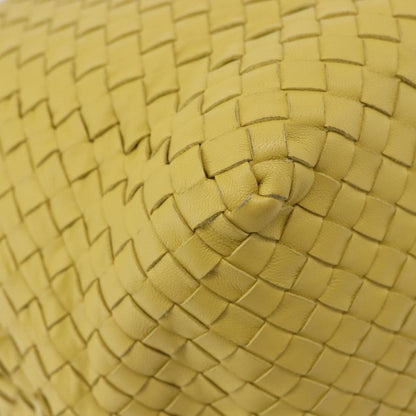 Bottega Veneta Zip Cube Messenger Intrecciato Nappa, Yellow, Leather, Shoulder Bag