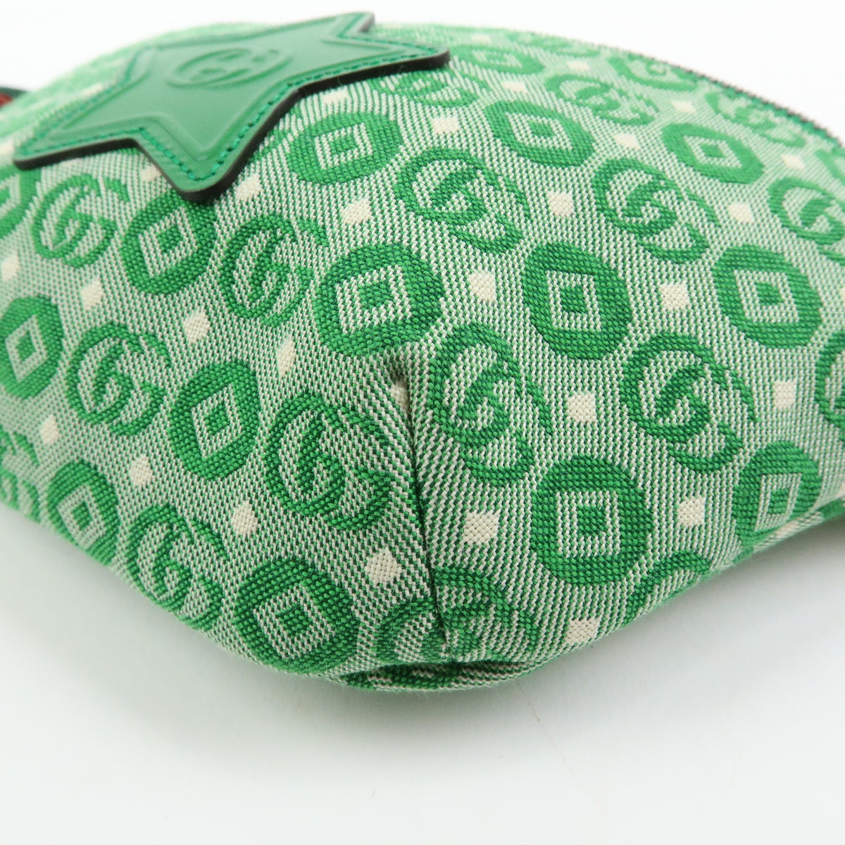 Gucci Children's Belt Printed GG Coated Canvas, Green, Canvas, Handbag