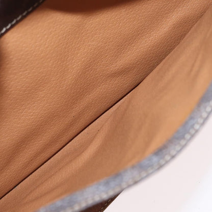 Celine Vintage Macadam Canvas and Leather, Brown, Canvas, Handbag
