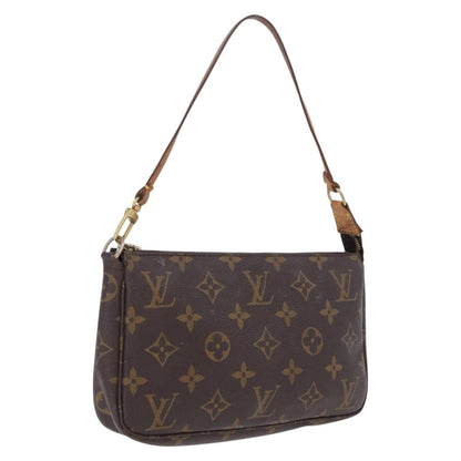 Louis Vuitton Pochette Accessoires Monogram Canvas, Brown, Canvas, Clutch