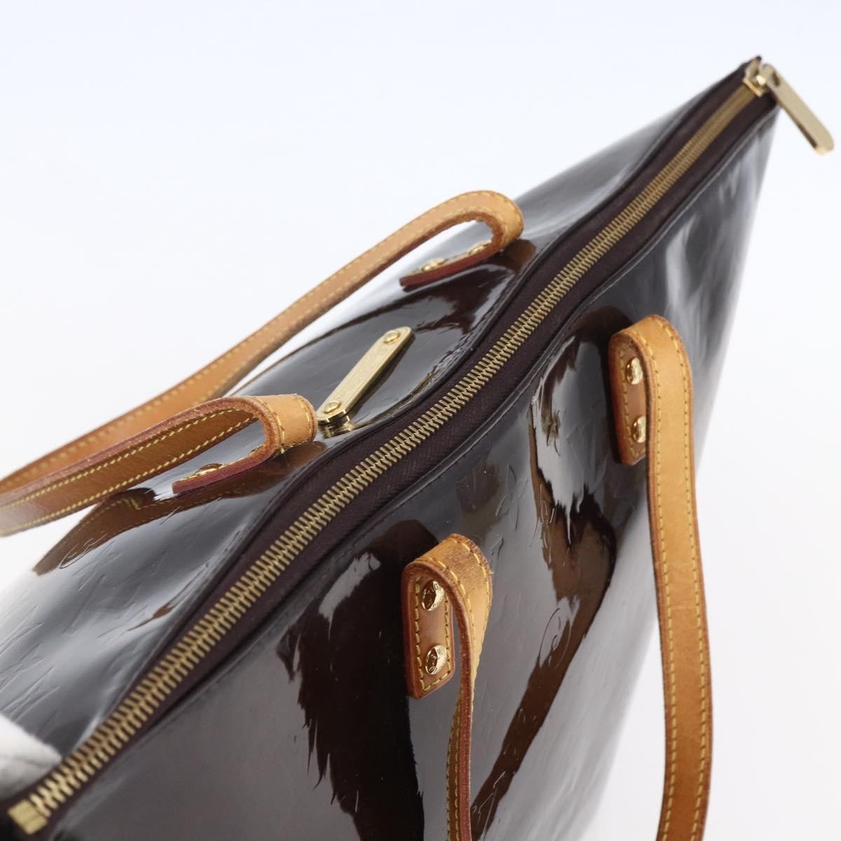 Louis Vuitton Bellevue Monogram Vernis, Burgundy, Patent Leather, Tote Bag