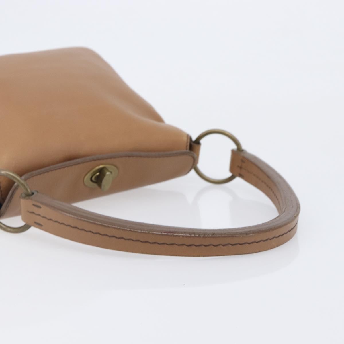 Miu Miu Beau Top Handle Leather, Brown, Leather, Handbag