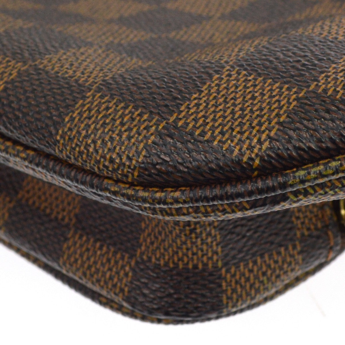 Louis Vuitton Melville Waist Damier Ebene, Brown, Canvas, Shoulder Bag