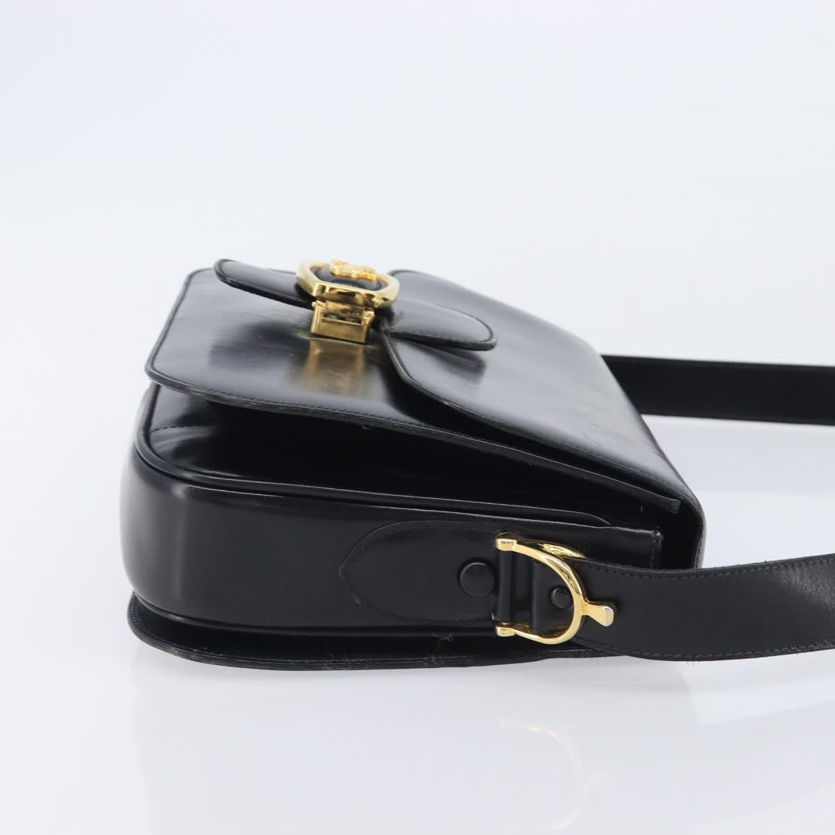 Celine Horse Carriage Leather, Black, Leather, Shoulder Bag