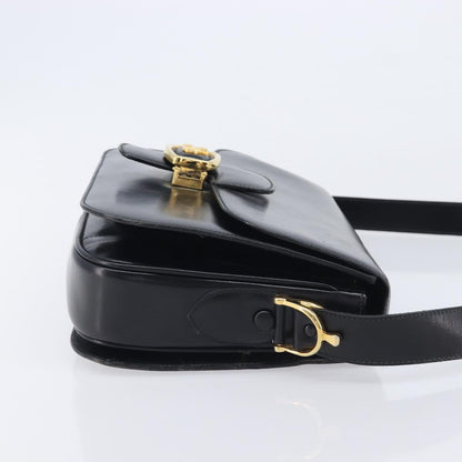 Celine Horse Carriage Leather, Black, Leather, Shoulder Bag