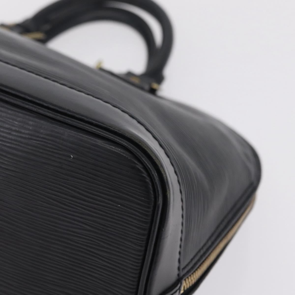 Louis Vuitton Alma Epi Leather, Black, Leather, Handbag
