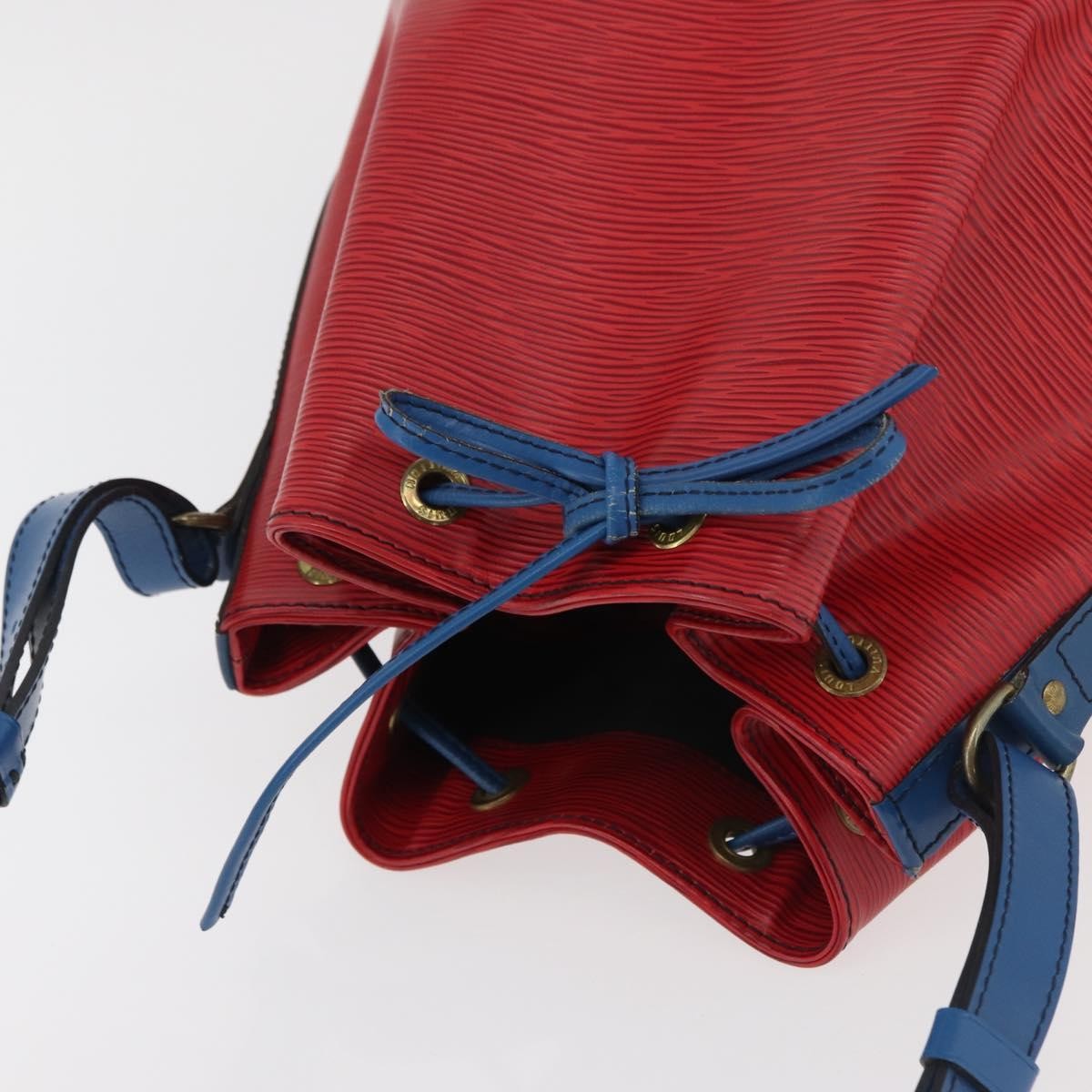 Louis Vuitton Bicolor Noe Epi Leather, Red, Leather, Shoulder Bag
