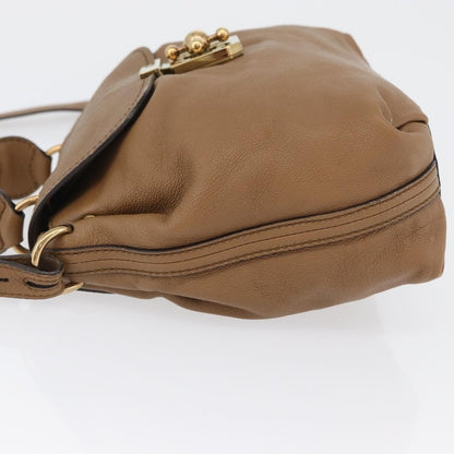 Chloe Elsie Convertible Satchel Leather, Brown, Leather, Handbag