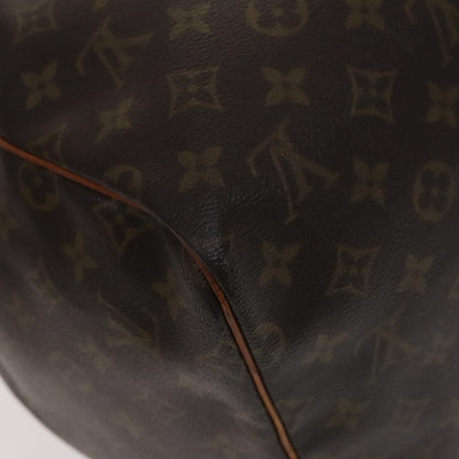 Louis Vuitton Keepall Bag Monogram Canvas, BROWN, CANVAS, Travel bag