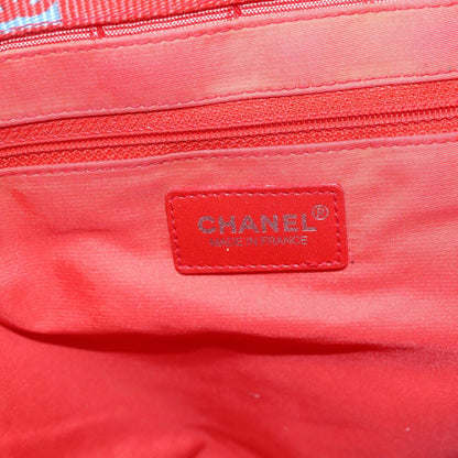 Chanel Travel Line Tote Nylon, RED, NYLON, Tote bag