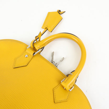Louis Vuitton Alma Epi Leather, Yellow, Leather, Handbag