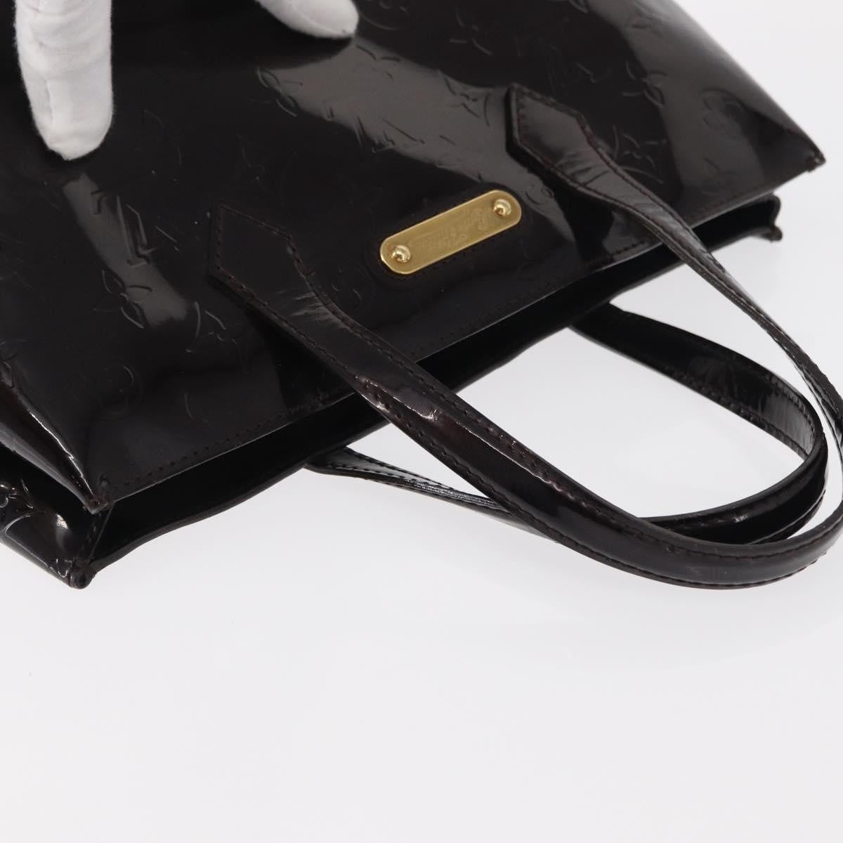 Louis Vuitton Wilshire Monogram Vernis, Burgundy, Patent Leather, Handbag