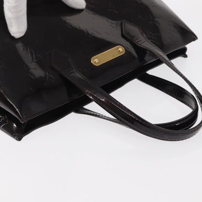 Louis Vuitton Wilshire Monogram Vernis, Burgundy, Patent Leather, Handbag