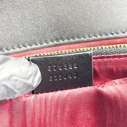 Gucci Zumi Leather, Black, Leather, Shoulder Bag