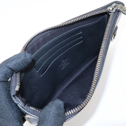 Louis Vuitton Discovery Pochette Monogram Eclipse Canvas, Black, Canvas, Clutch
