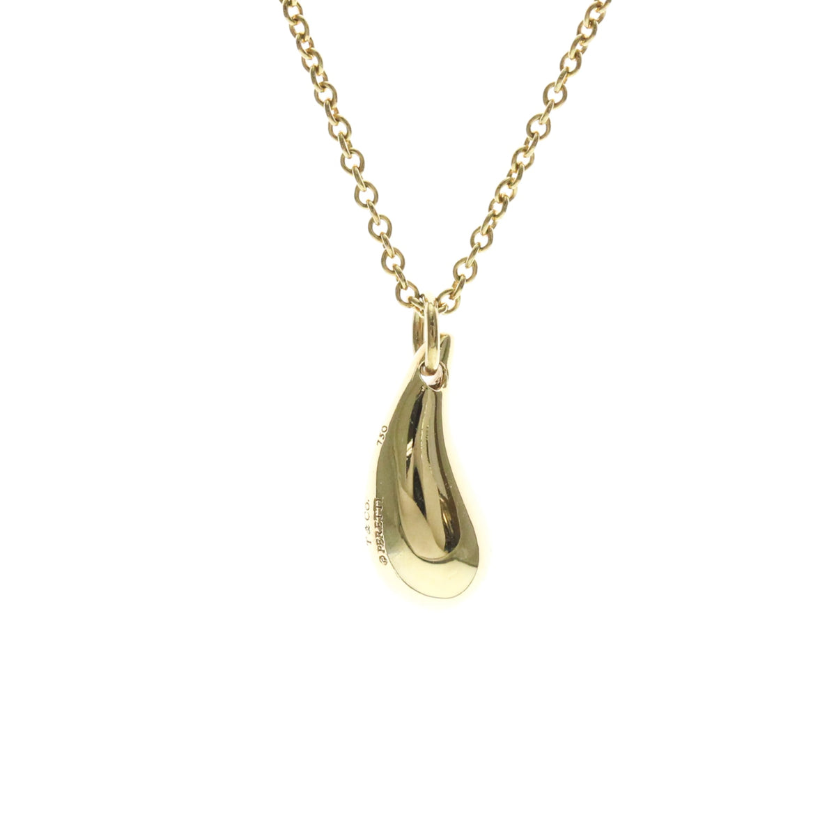 Tiffany & Co. Elsa Peretti Teardrop Pendant 18K Yellow Gold, Gold, Yellow Gold, Necklace