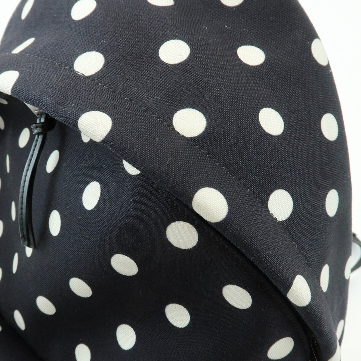Saint Laurent City Printed Canvas, Black, Canvas, Backpack