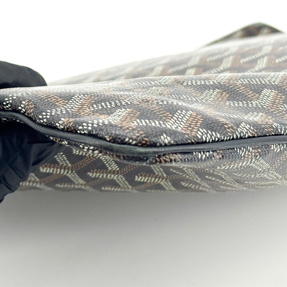 Goyard Senat Zip Printed Coated Canvas, Black, Canvas, Clutch