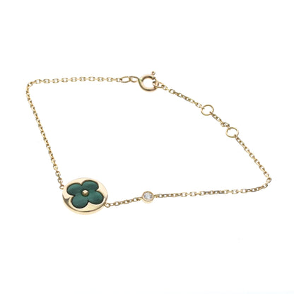 Louis Vuitton Color Blossom BB 18K Rose Gold with Malachite and Diamond, Gold, Rose Gold, Bracelet