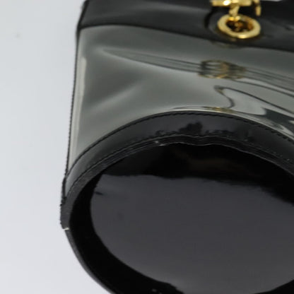 Salvatore Ferragamo Gancini Leather, Black, Leather, Shoulder Bag